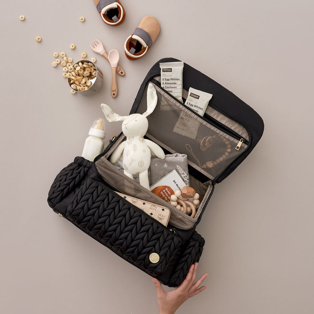 HAPP Levy Backpack Blackマザーズバッグ キルティング HAPP Levy Backpack Blackマザーズバッグ キルティング（HAPP